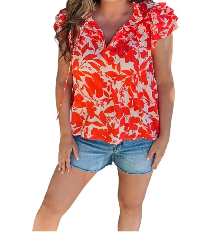 Mimosa Top In Orange New Season Fashion Preview