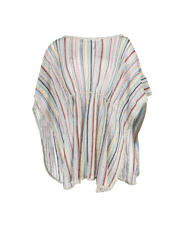 Missoni Striped Cover-Up Tunic in Multicolor Viscose Trendy Women's Collection