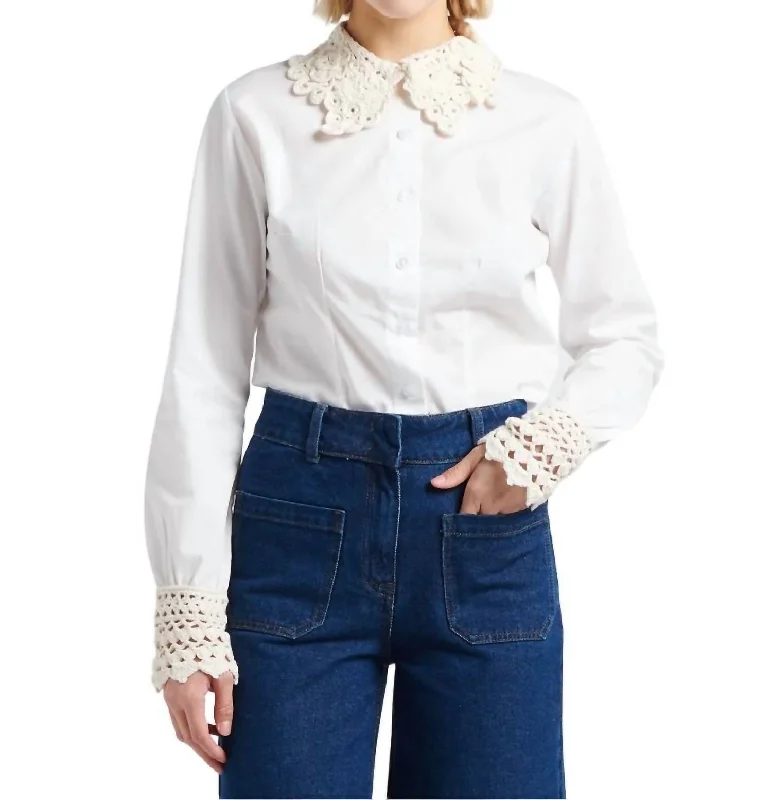 Monique Blouse In White/ecru Budget Friendly