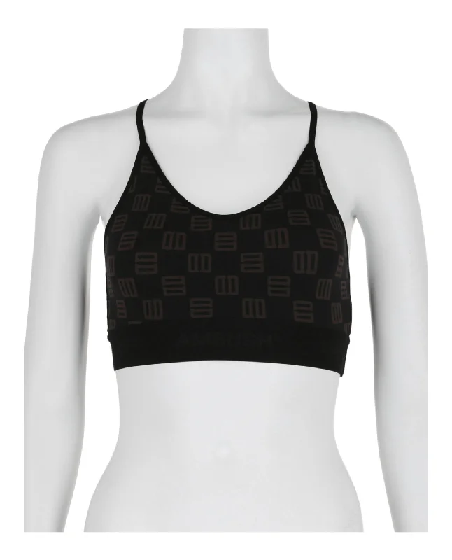 Monogram Crop Top Feminine Charm