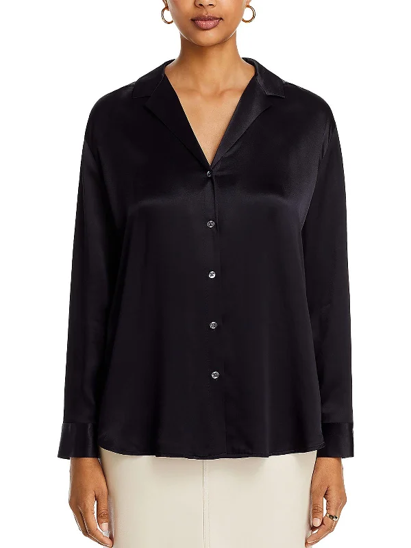 Nami Womens Collar Long Sleeve Button-Down Top Fashionista Favorites