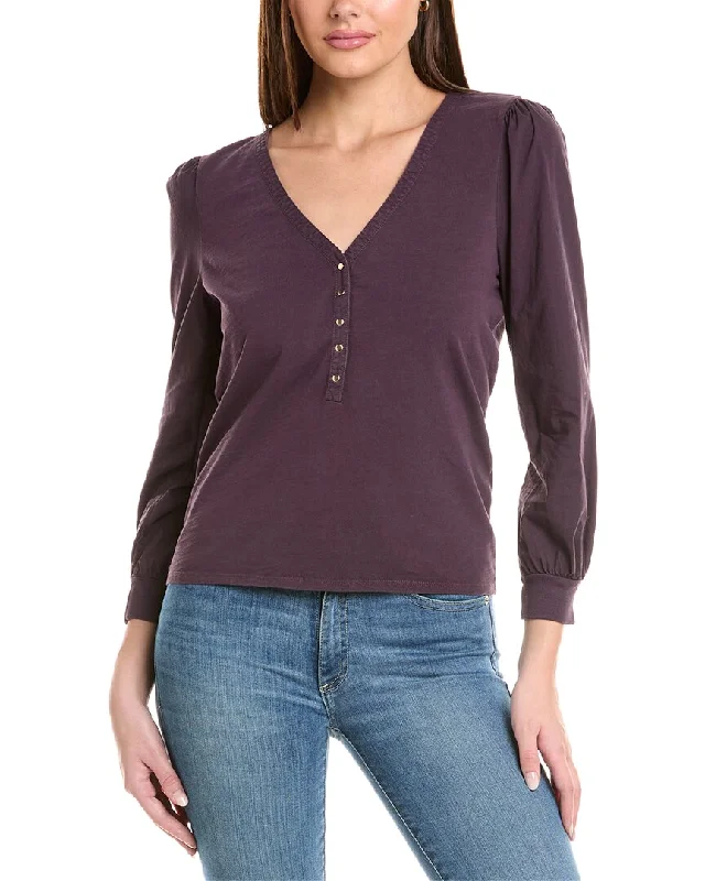 Nation LTD Ivy Henley Top Casual Yet Stylish Separates