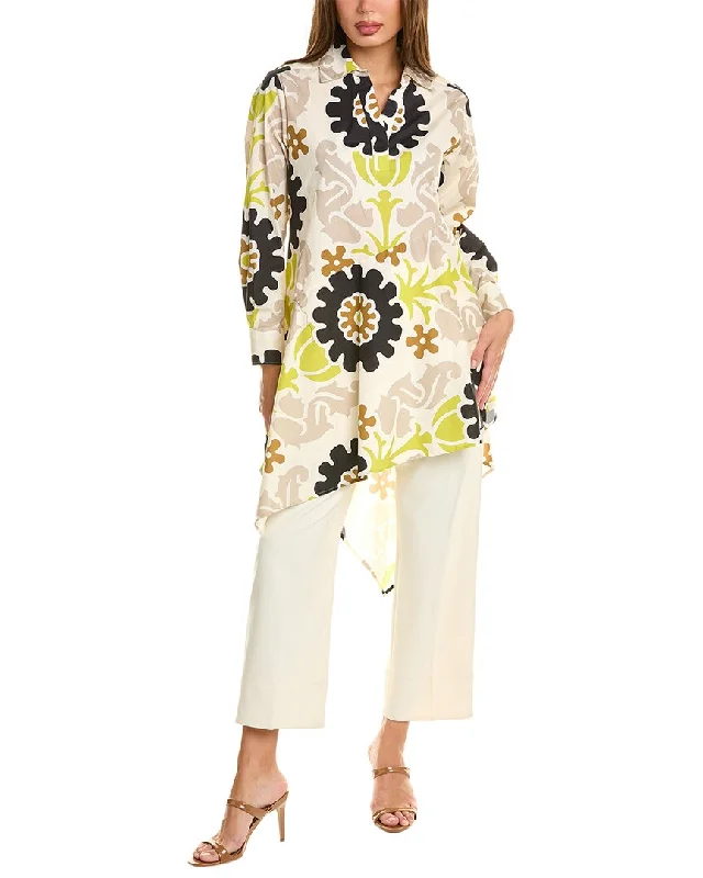 Natori Asymmetrical Flounce Shirt From Casual To Classy