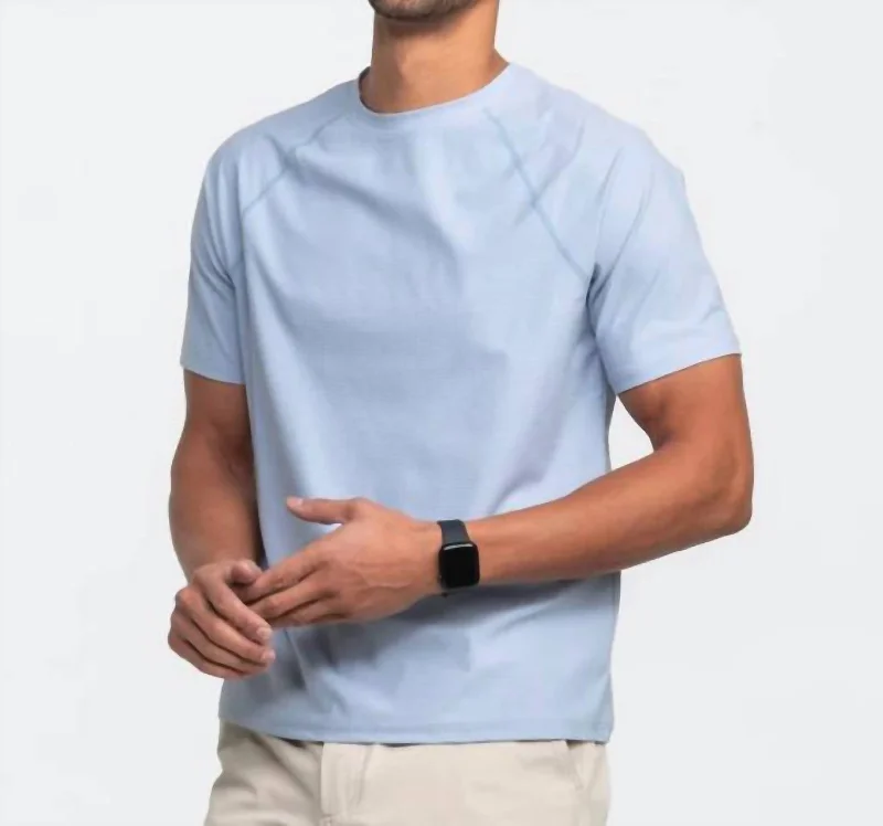 Next Level Performance Tee In Dusty Blue Elegant Styles