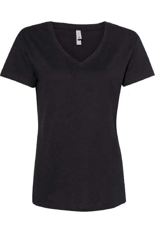 Next Level Womens Cotton V-Neck T-Shirt New Styles Just In