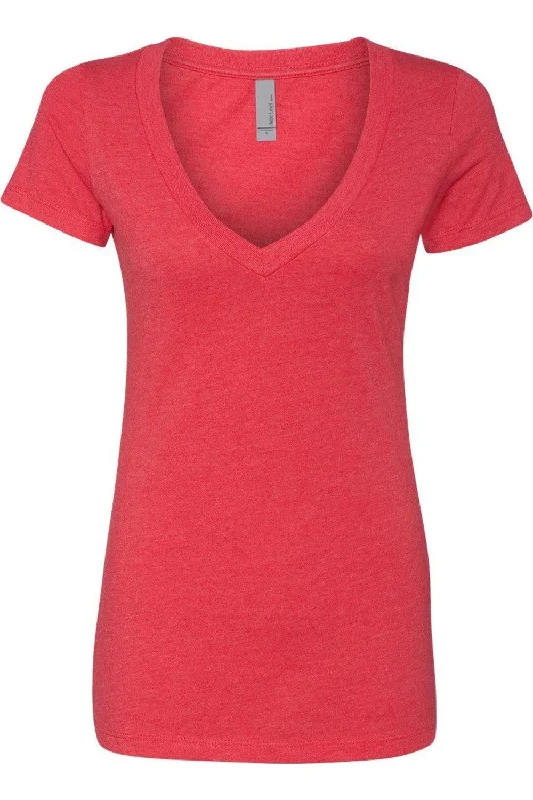 Next Level Womens CVC Deep V-Neck T-Shirt Elevate Your Wardrobe