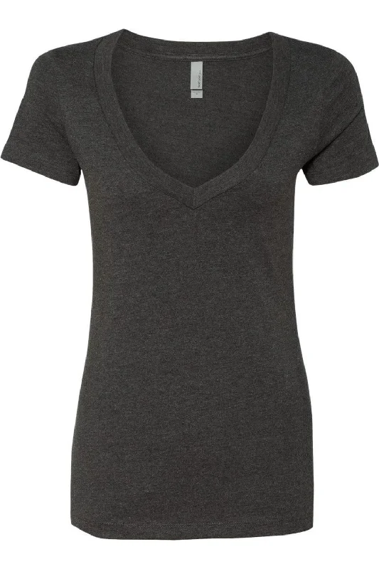 Next Level Womens CVC Deep V-Neck T-Shirt Season Offer