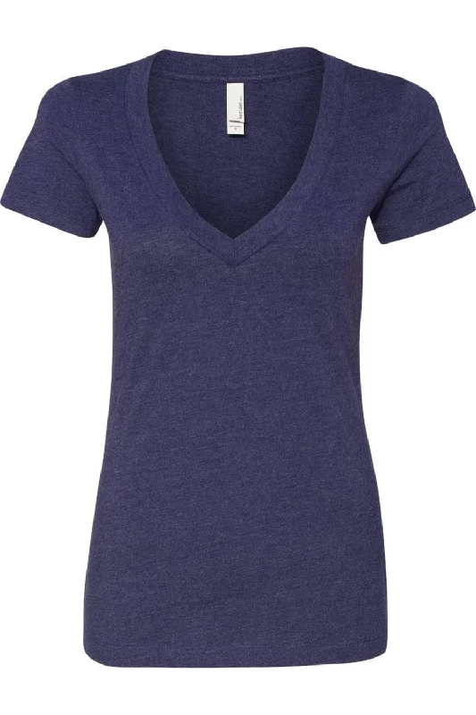 Next Level Womens CVC Deep V-Neck T-Shirt End Of Season Clearance