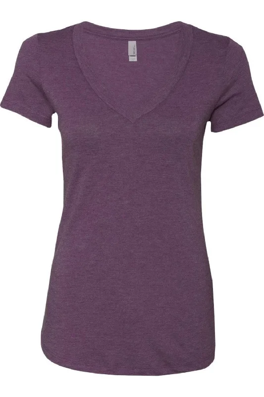 Next Level Womens Triblend Deep V-Neck T-Shirt Trend Driven Wardrobe