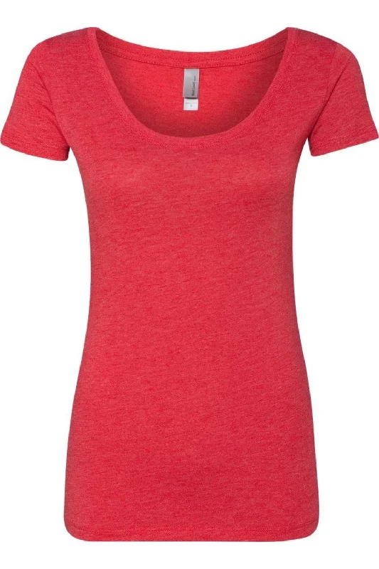 Next Level Womens Triblend Scoop Neck T-Shirt Trendy Styles