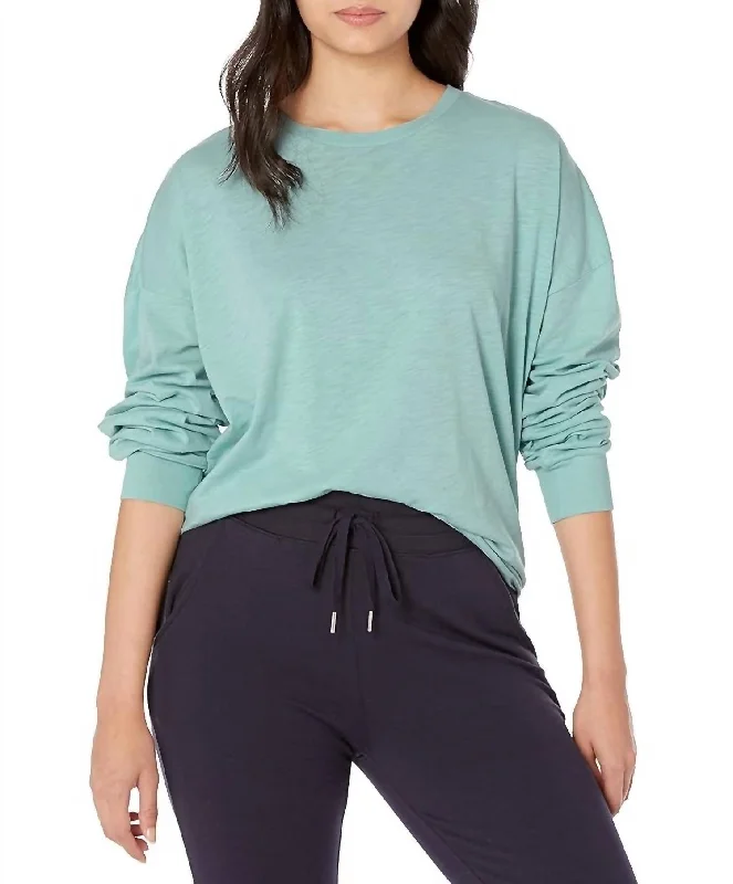 Night & Day Long Sleeve Top In Sea Spray Budget Saver