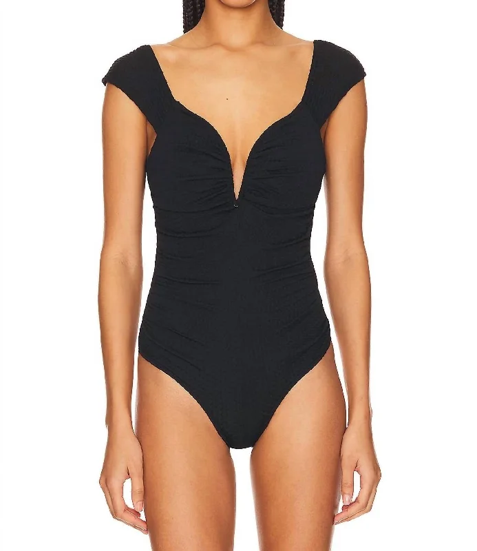 Ninette Bodysuit In Black Odd Size Clearance Sale