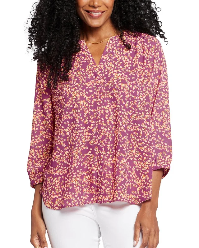 NYDJ Pintuck Blouse Chic Style