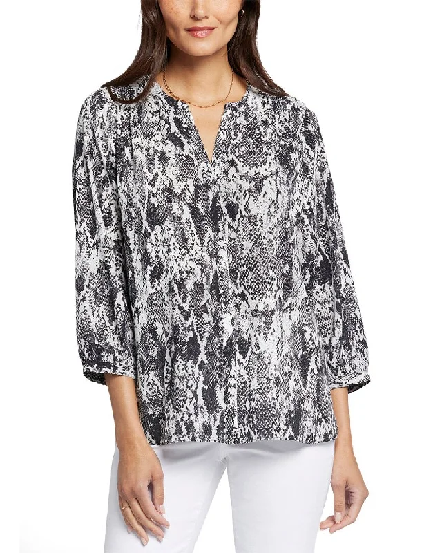 NYDJ Pintuck Blouse Elegant Style