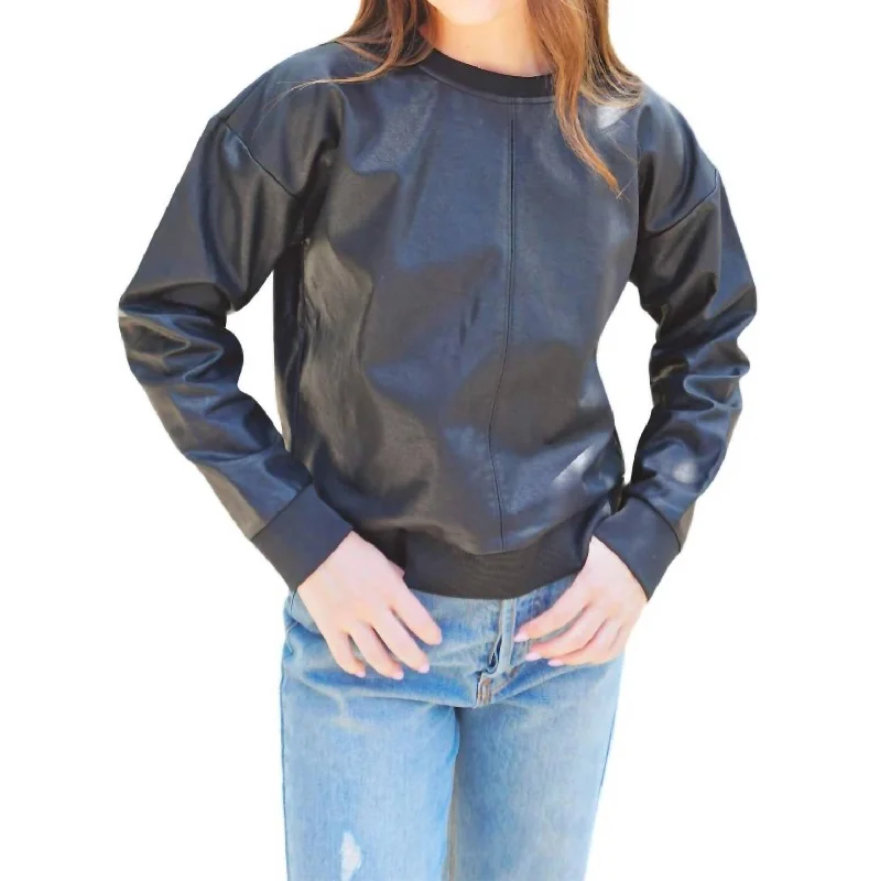 On The Edge Sweatshirt In Black Absurdly Cheap Sale