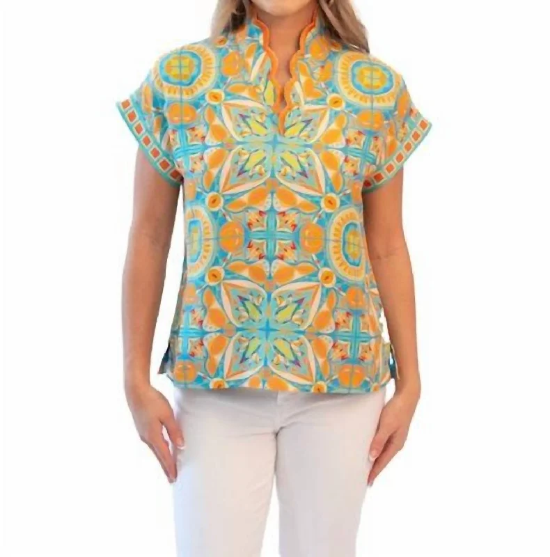 Orchid Top In Poolside Vintage Inspired Fashion Sale