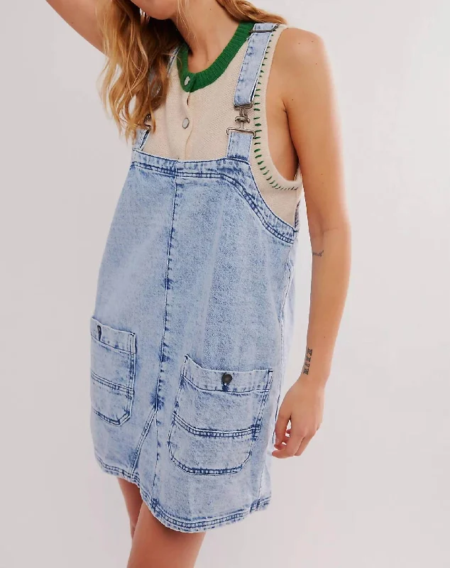 Overall Mini Top In All Faded Out Trendy Women's Wear