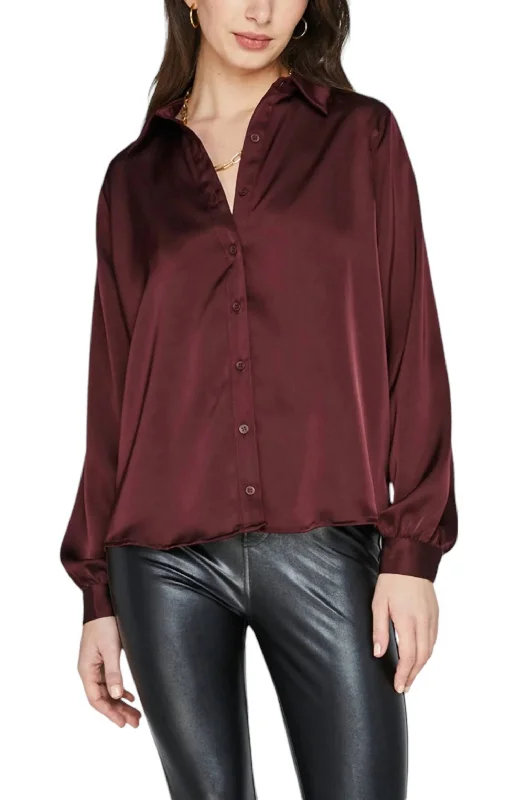 Pamela Blouse In Plum Weekend Special