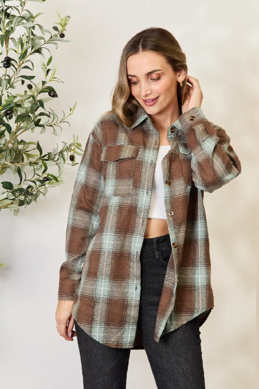 Plaid Dropped Shoulder Shirt Stylish Looks