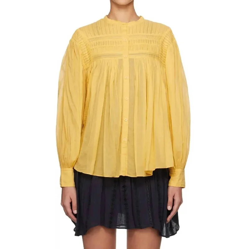 Plalia Blouse In Sunlight Limited - Edition Drops