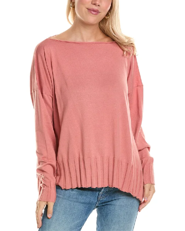 PLANET Ribbed Boatneck Top Stylish Savings