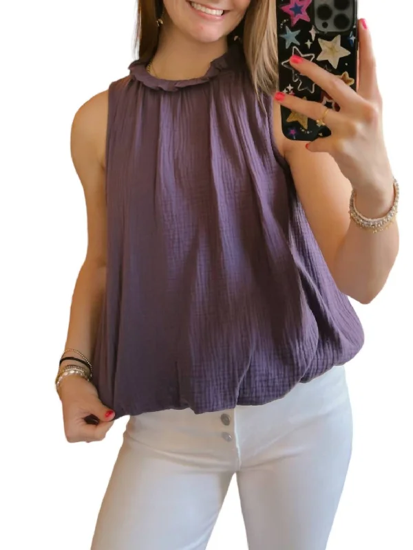 Plum Top In Purple Save Big