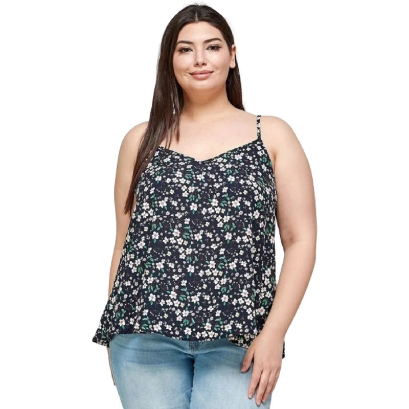 Plus Size, Ditsy Floral Print Cami Top Unleash Your Trend Driven Style