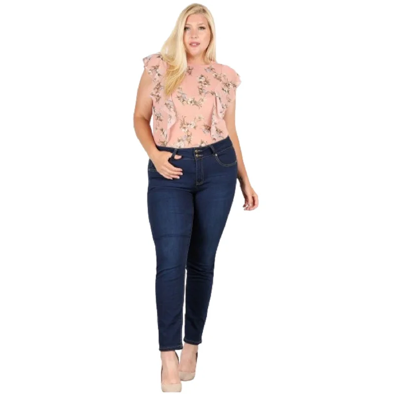 Plus Size Floral Print Sheer Top Best Sellers