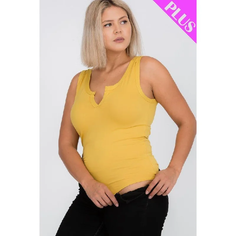 Plus Size Split Neckline Bodysuit Top Special Occasion Wear