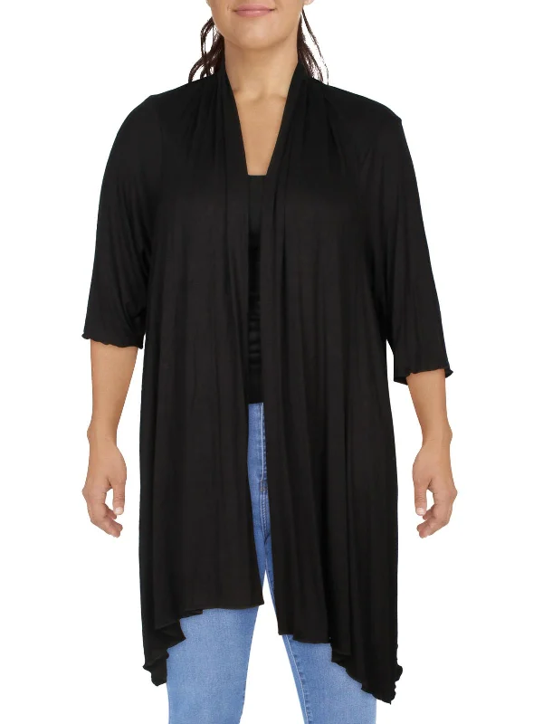 Plus Womens Open Front Cardigan Kimono Lighten Up With Nordic Styles