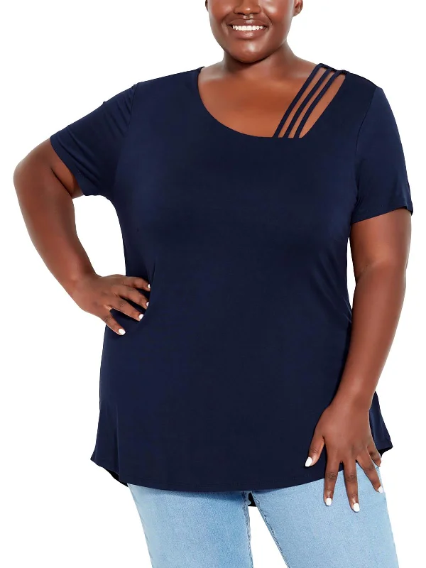 Plus Womens Viscose Stretch Pullover Top Exclusive Deals Online