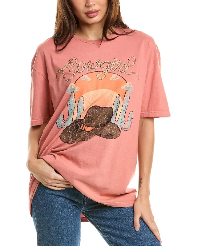 Project Social T Cowgirl Relaxed T-Shirt Beat The Heat In Tropical Styles