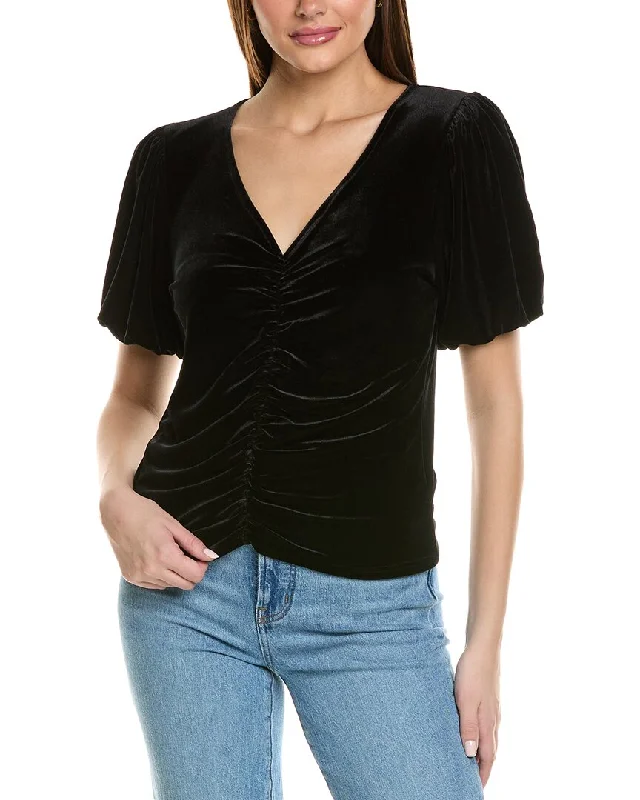 Project Social T Jorja Velvet Top Holiday Glam