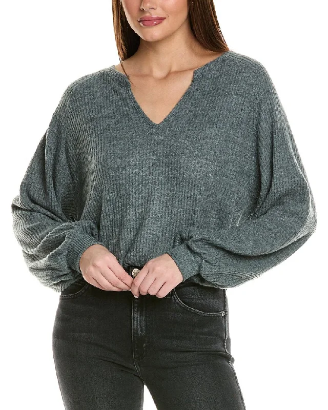 Project Social T Moxie Cozy Thermal Bubble Top Chic Style