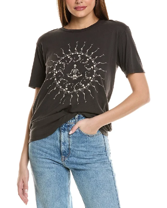 Project Social T Yoga Skeleton Medallion T-Shirt Chic Trends Unveiled