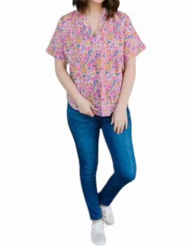 Rachel Top In New Day Berry Odd Size Clearance Sale