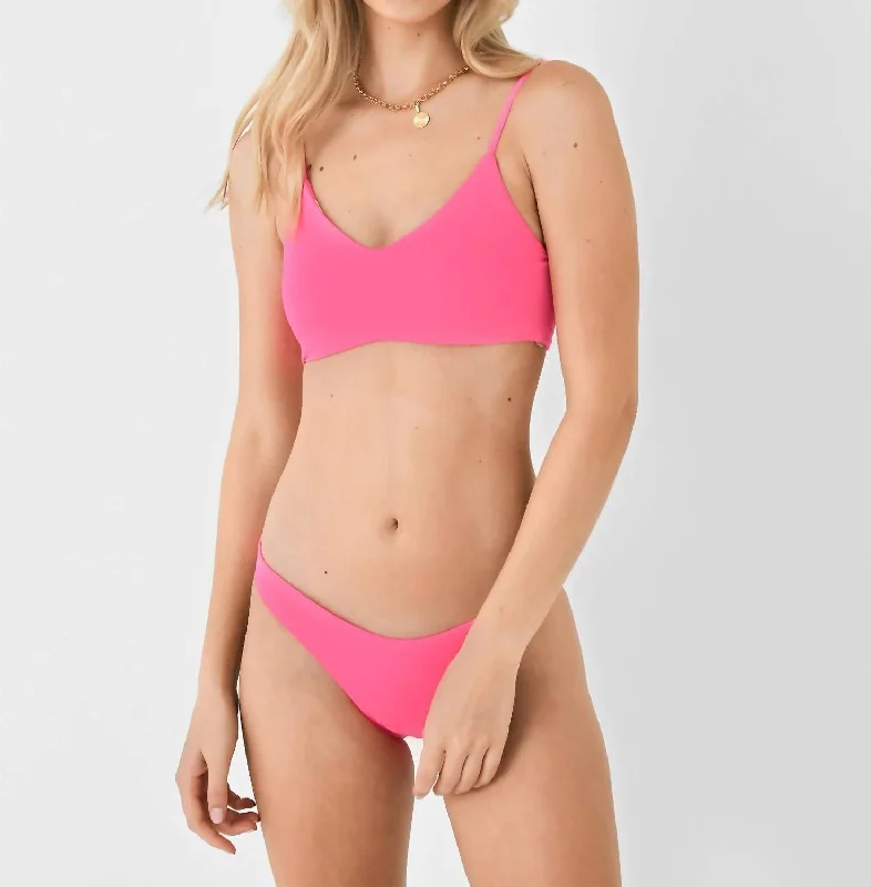 Radiant Praia Sporty Bralette Bikini Top In Pink Best Deals Of The Season