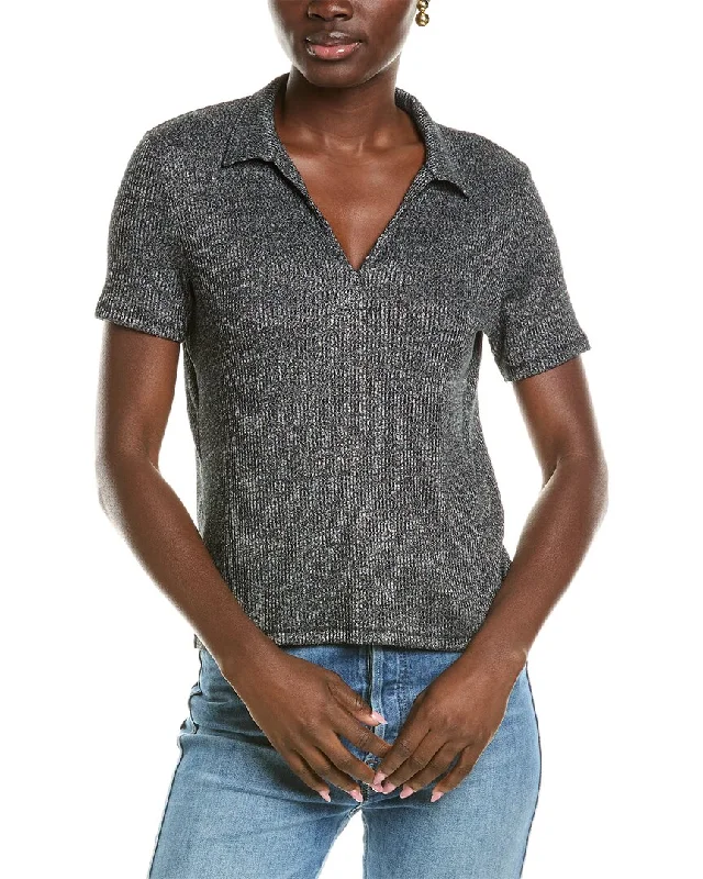 rag & bone The Knit Rib Polo Shirt Summer Essentials