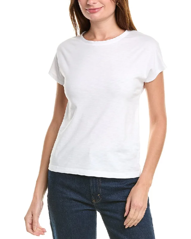 rag & bone The Slub Pleat T-Shirt Trendy New Clothes