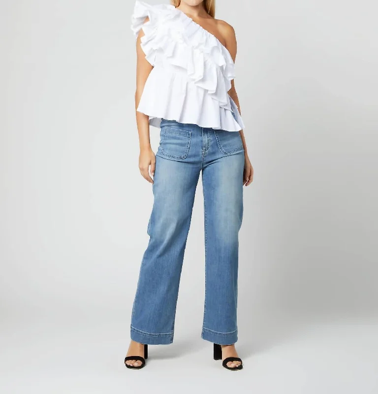 Raquel Top In Blanc Classic Charm