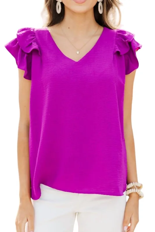 Raya Top In Purple Evening Looks