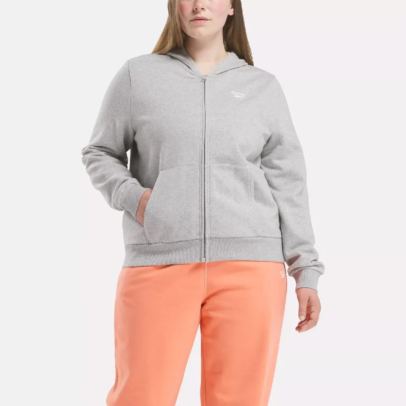 Reebok Identity Small Logo Fleece Full-Zip Sweatshirt (Plus Size) Exclusive Sale