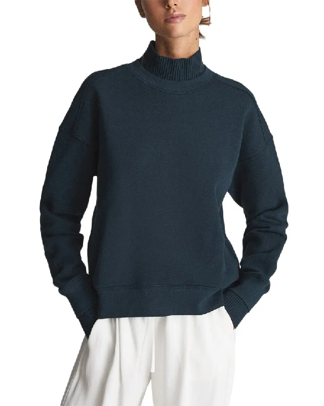 Reiss Regan Rib Trim Jersey Sweatshirt Stylish Looks