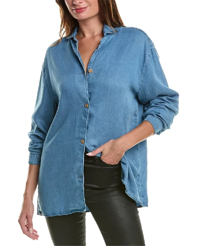 REVERIEE Denim Shirt Timeless Elegant