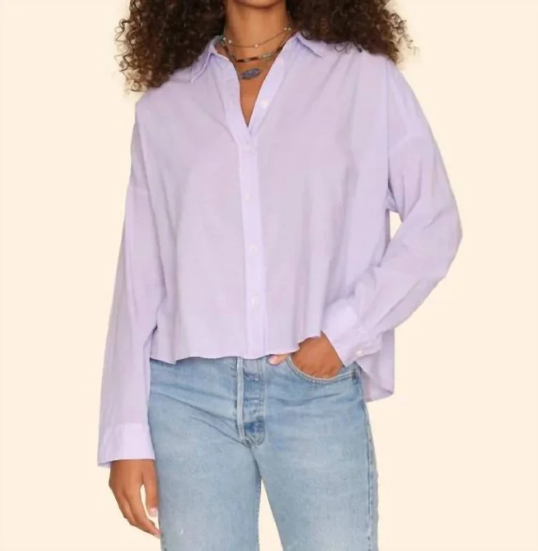 Riley Shirt In Lavender Bloom Absurdly Cheap Sale