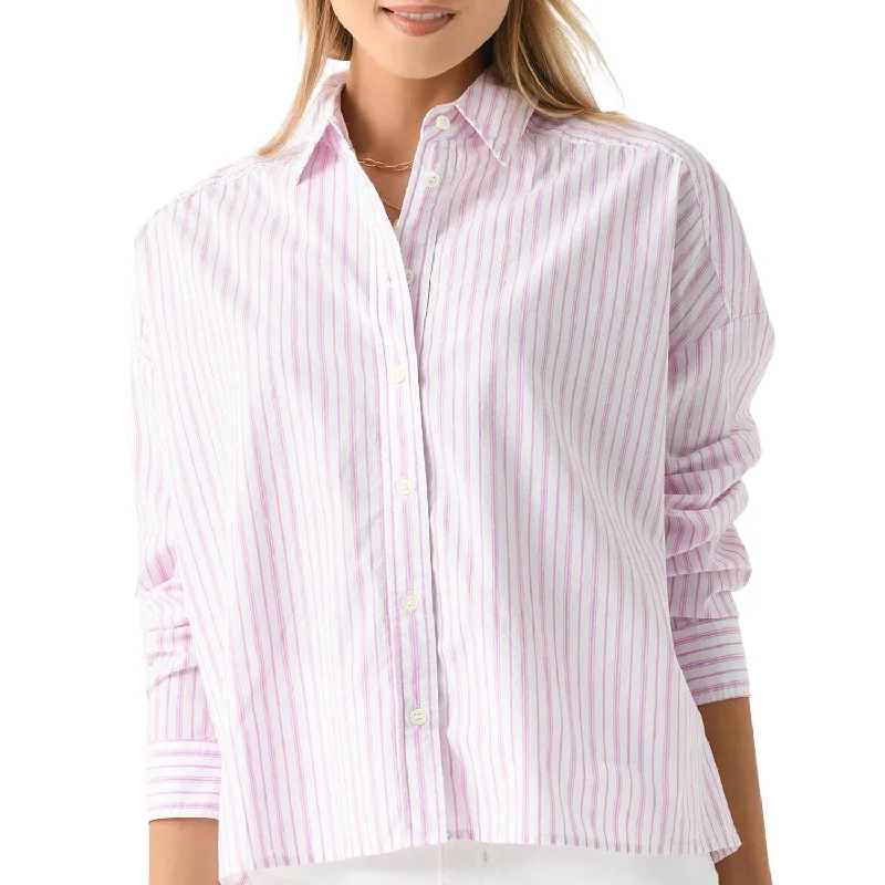 Riley Shirt In Peony Stripe Limited Stock, Big Sale