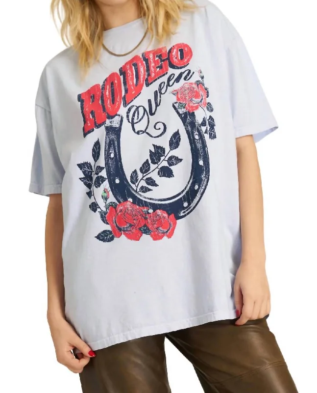 Rodeo Queen Relaxed Tee In Blue Dusk Casual Weekend Relaxed Style