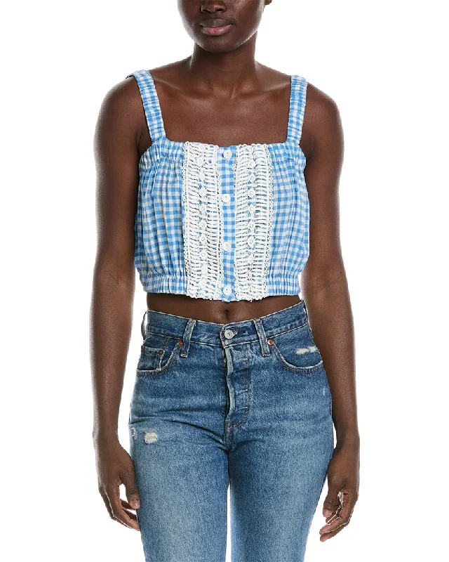 Roller Rabbit Gingham Miley Top Vibrant Styles