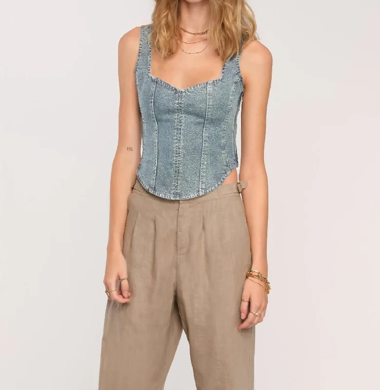 Romi Top In Denim Trend Alert