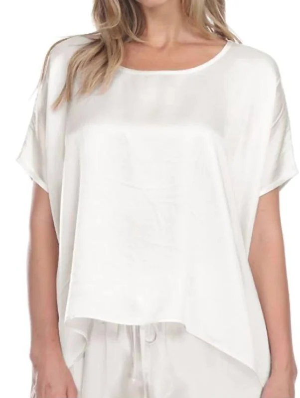 Roxxy Tee In Pearl Stylish Savings